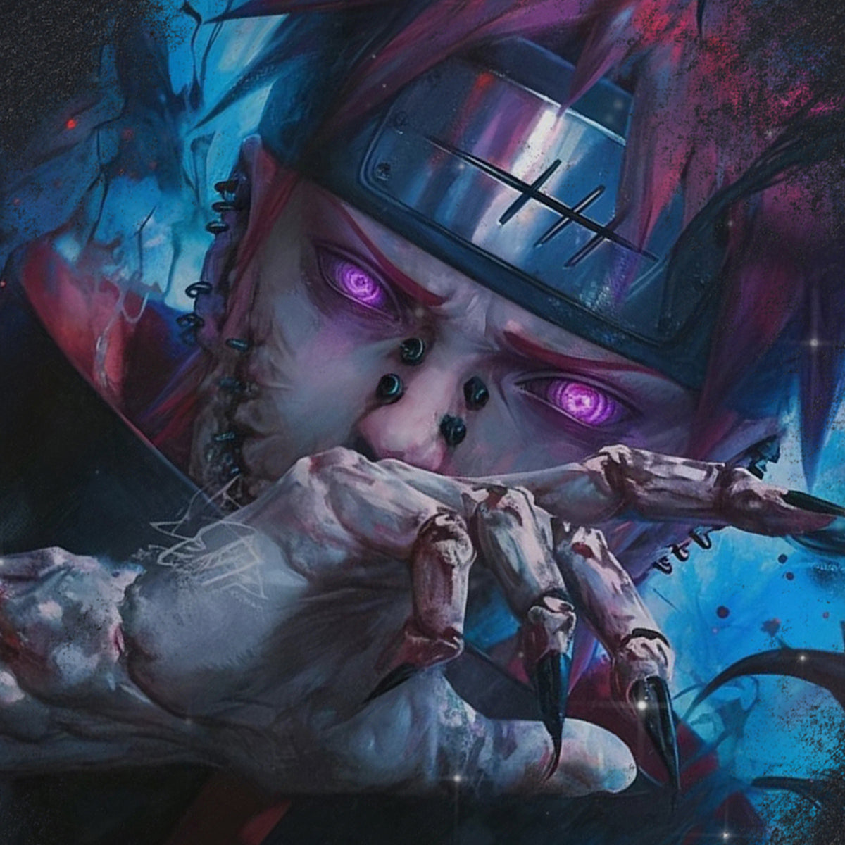 Crazy anime sleeveless t-shirt vintage Japanese vest retro cartoon tank top in acid wash black