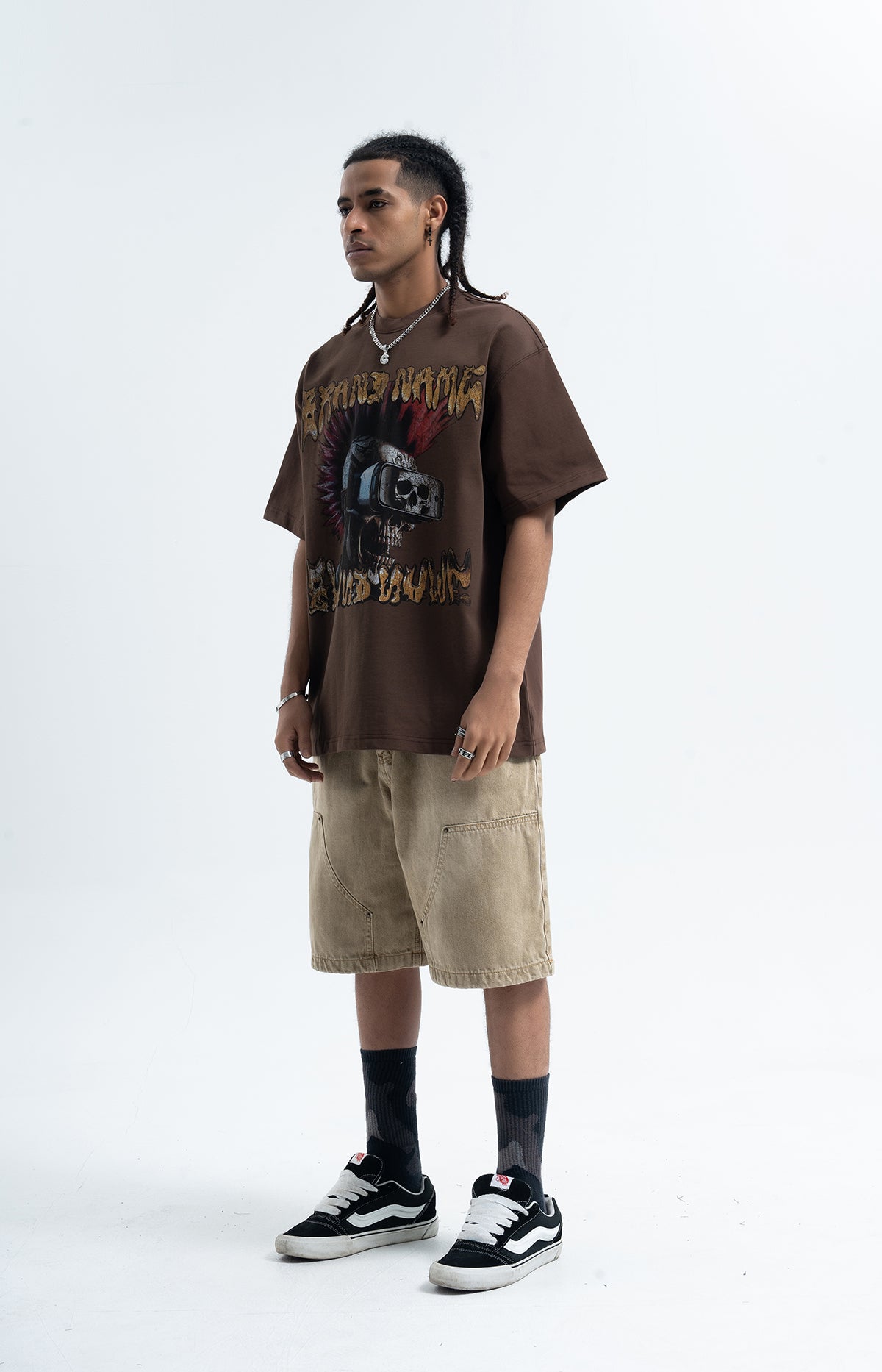 Cyberpunk t-shirt grunge raver tee virtual reality top in black