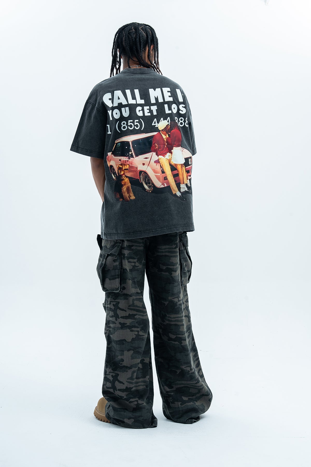 Love affair t-shirt retro photograph top lovers tee in cream