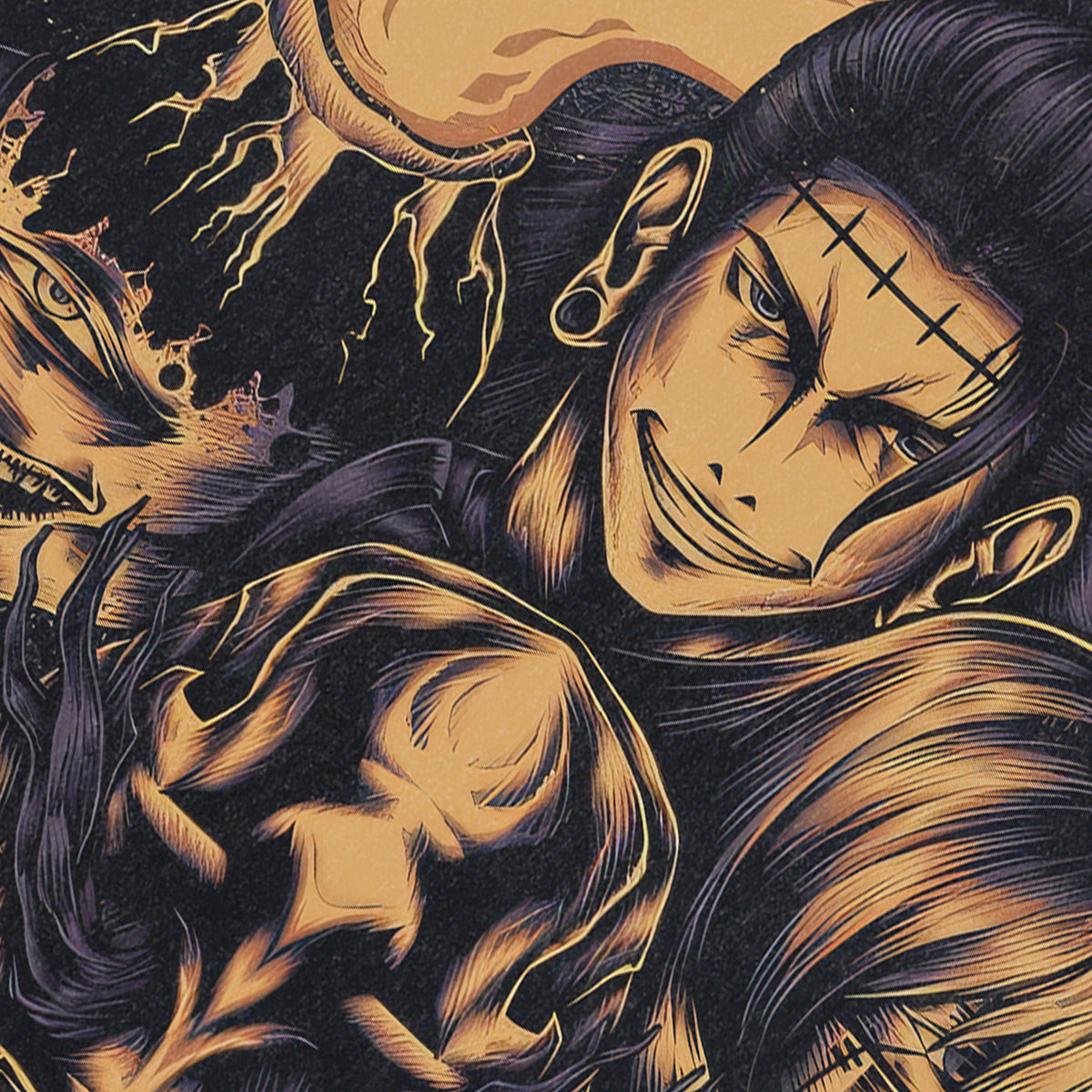 Jujutsu vintage sleeveless t-shirt old anime surfer vest retro cartoon tank top in acid wash black