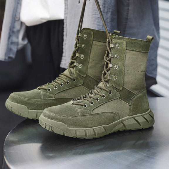 Hiking style boots beige mountain climbing grunge retro skiing shoes