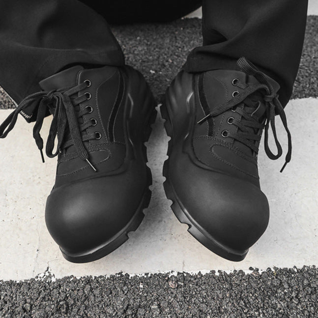 Gothic platform sneakers white unusual sole punk trainers grunge 3D skater shoes