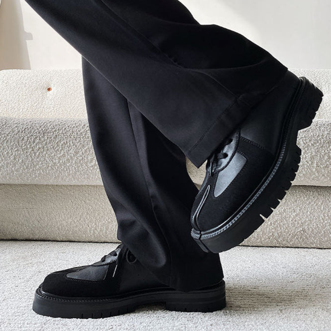 Tabi trainers black real leather unisex split toe sneakers casual style sports loafers edgy outdoor shoes