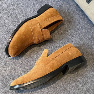 Suede Tabi shoes brown smart style split toe loafers going out coctail party boots