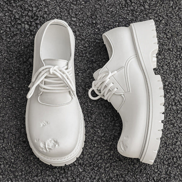 Brown chunky sole Derby shoes tractor platform punk e-boy e-girl shoes grunge trainers