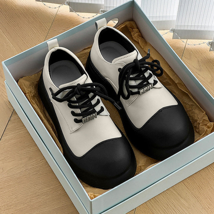 Chunky platform high tops white raver sneakers grunge shoes hip-hop trainers 90s style