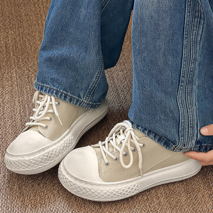 Chunky denim sneakers black grunge platform classic trainers jean skater shoes retro canvas shoes