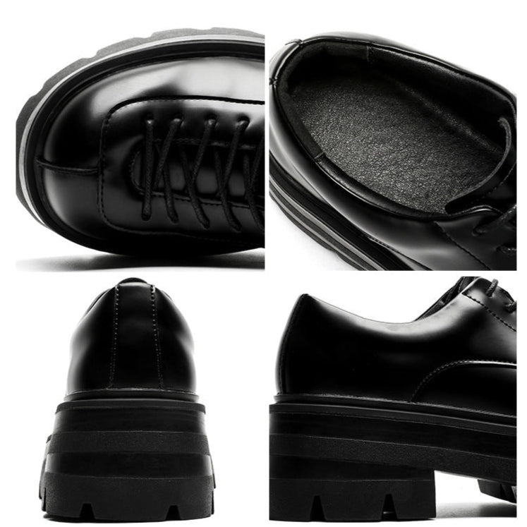 Chunky sole retro sneakers black 90s style grunge platform trainers old school rave shoes