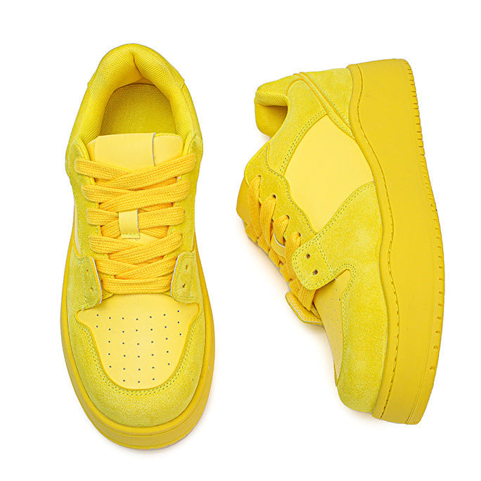 Chunky platform high tops black rave sneakers pink laces grunge shoes hip-hop trainers 00s style