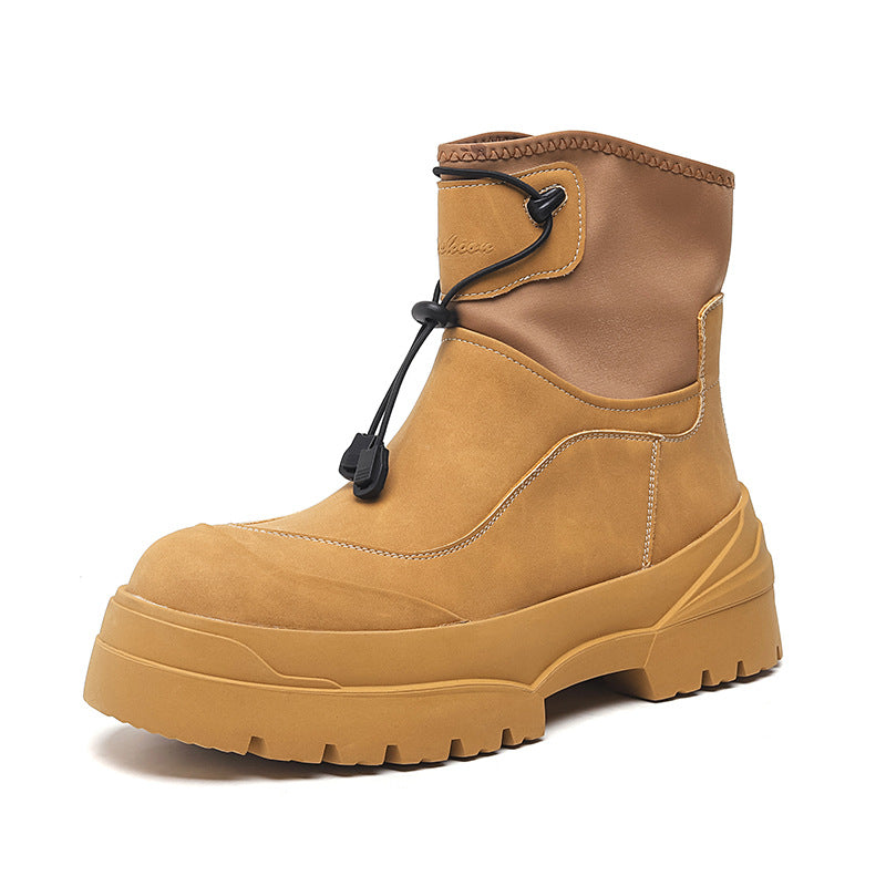 Edgy snow boots brown mountain trainers grunge retro skiing shoes