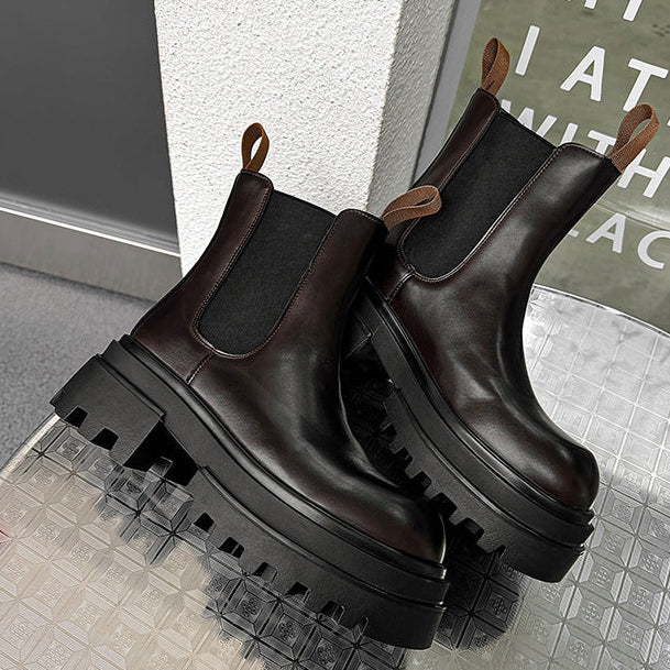 Extreme platform utility boots black tractor hunter style shoes big sole grunge trainers 90s style