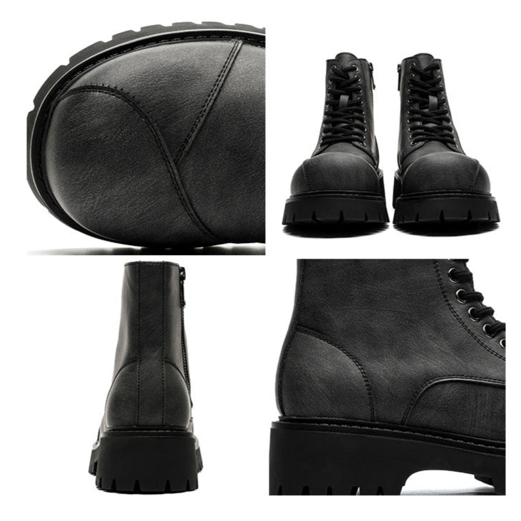 Acid wash platform boots grey rocker shoes big sole grunge trainers 90s style