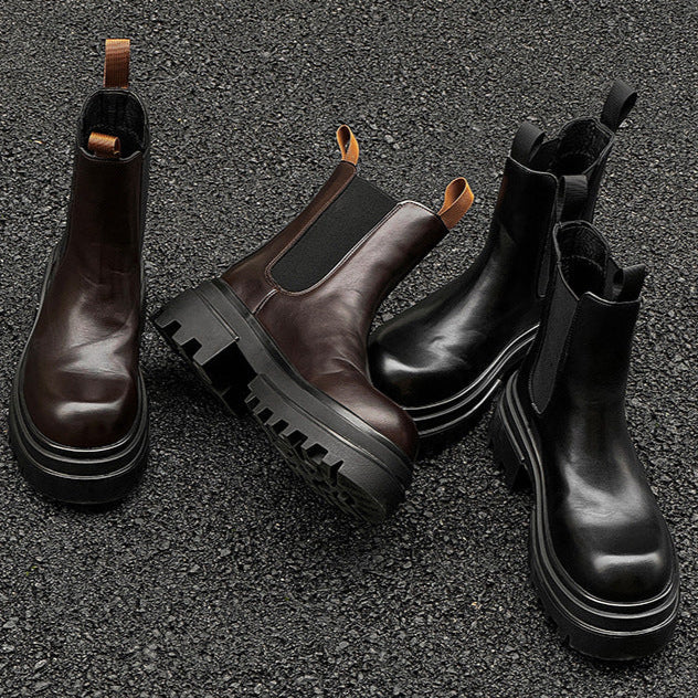 Extreme platform utility boots black tractor hunter style shoes big sole grunge trainers 90s style