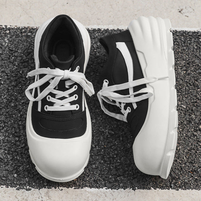 Gothic platform sneakers white unusual sole punk trainers grunge 3D skater shoes