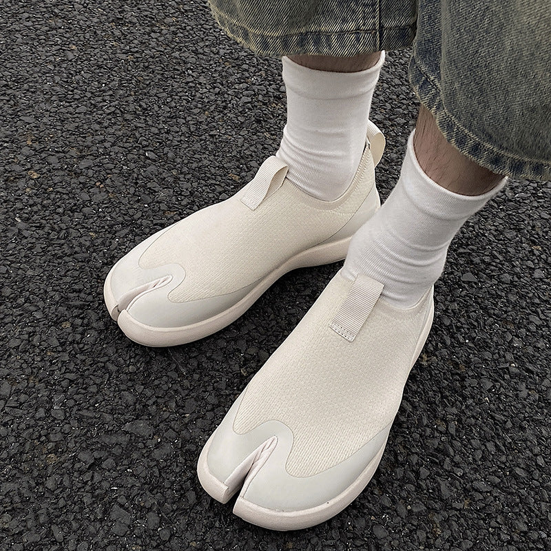 Tabi running shoes black casual style split toe loafers summer outdoor mules