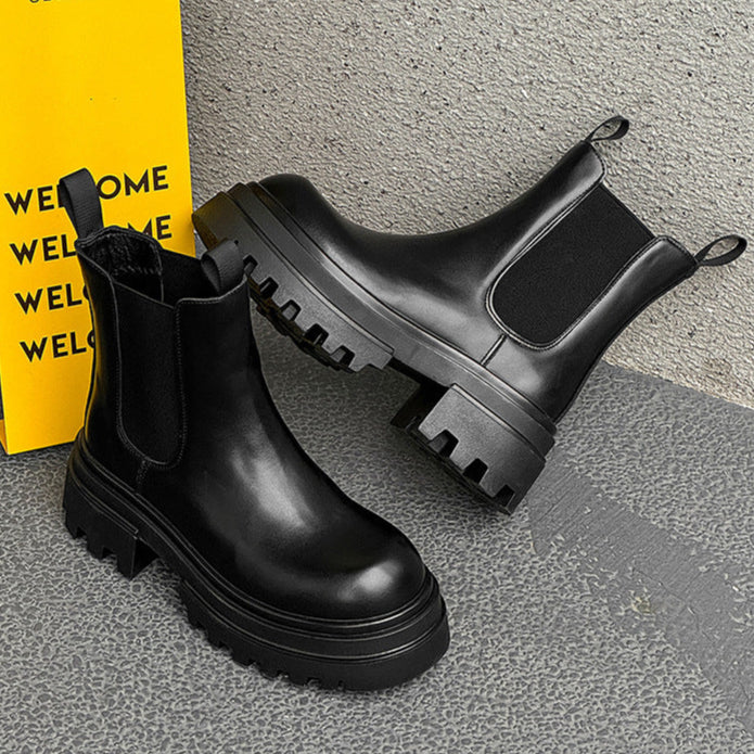 Extreme platform utility boots black tractor hunter style shoes big sole grunge trainers 90s style