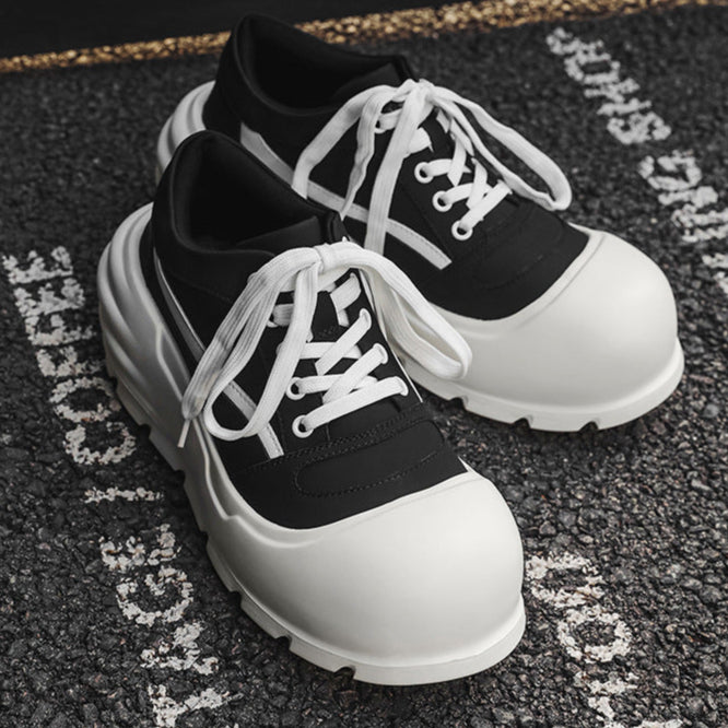 Gothic platform sneakers white unusual sole punk trainers grunge 3D skater shoes