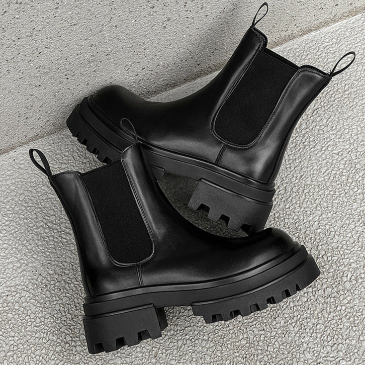 Extreme platform utility boots black tractor hunter style shoes big sole grunge trainers 90s style