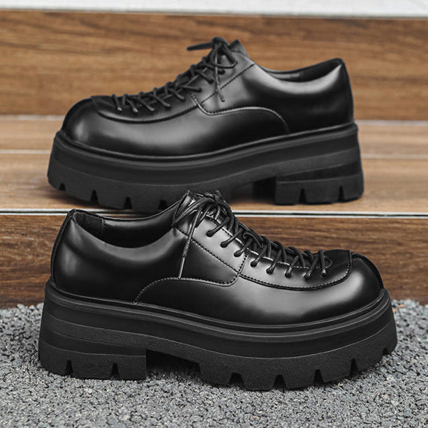 Chunky sole retro sneakers black 90s style grunge platform trainers old school rave shoes