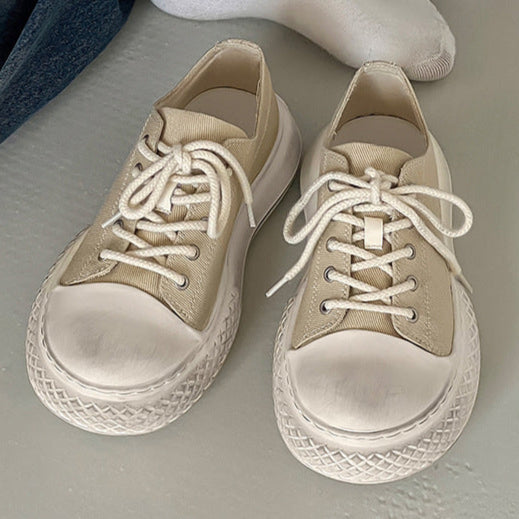 Chunky denim sneakers black grunge platform classic trainers jean skater shoes retro canvas shoes