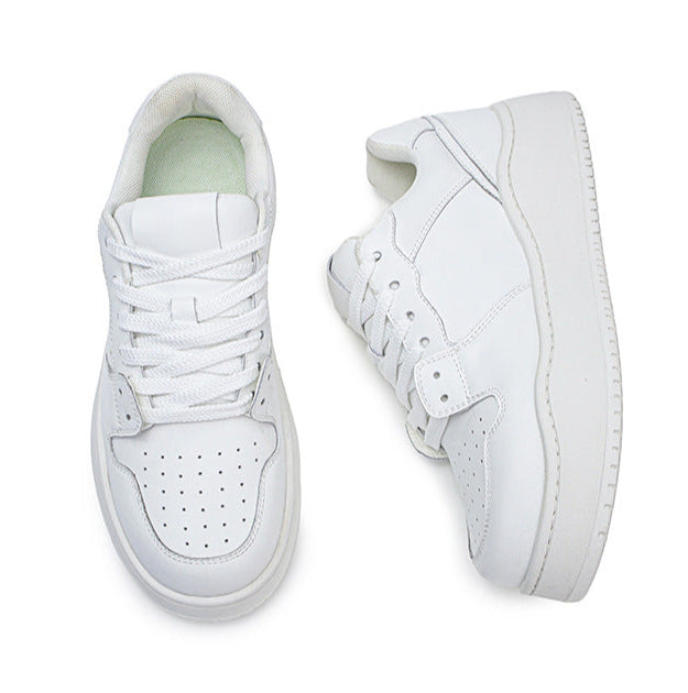 Chunky platform high tops white rave sneakers grunge shoes hip-hop trainers 00s style