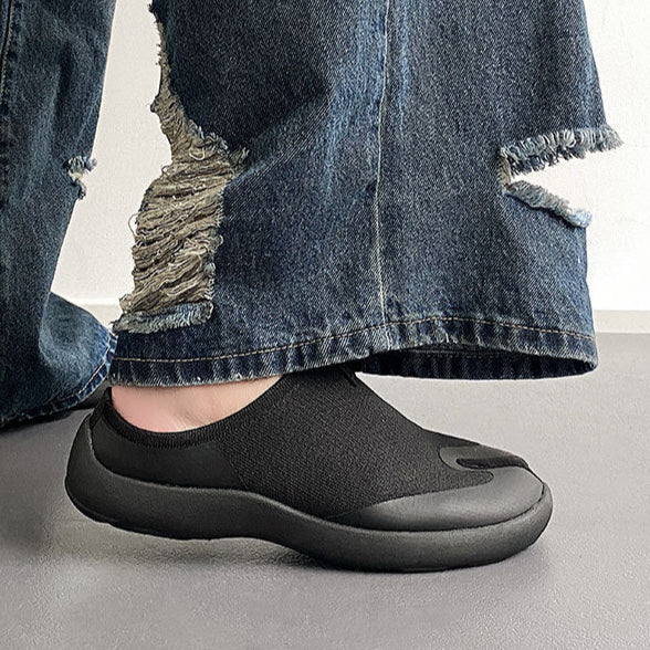 Slip on Tabi shoes cream split toe casual trainers camel toe sneakers trendy loafers