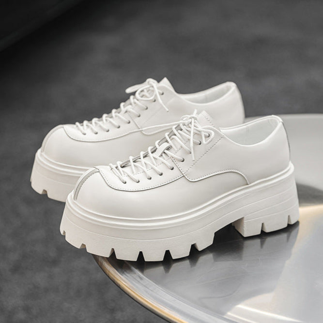 Chunky sole retro sneakers black 90s style grunge platform trainers old school rave shoes