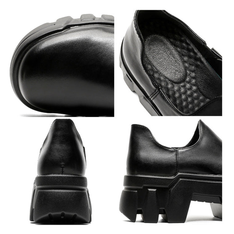 Extreme platform catwalk shoes black futuristic tractor sole rave trainers 90s style grunge sneakers