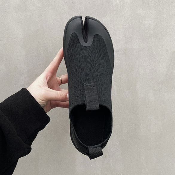 Tabi running shoes black casual style split toe loafers summer outdoor mules