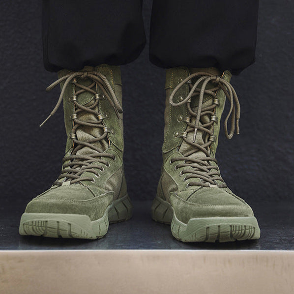 Hiking style boots beige mountain climbing grunge retro skiing shoes