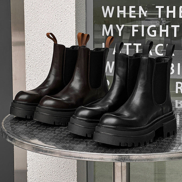 Extreme platform utility boots black tractor hunter style shoes big sole grunge trainers 90s style