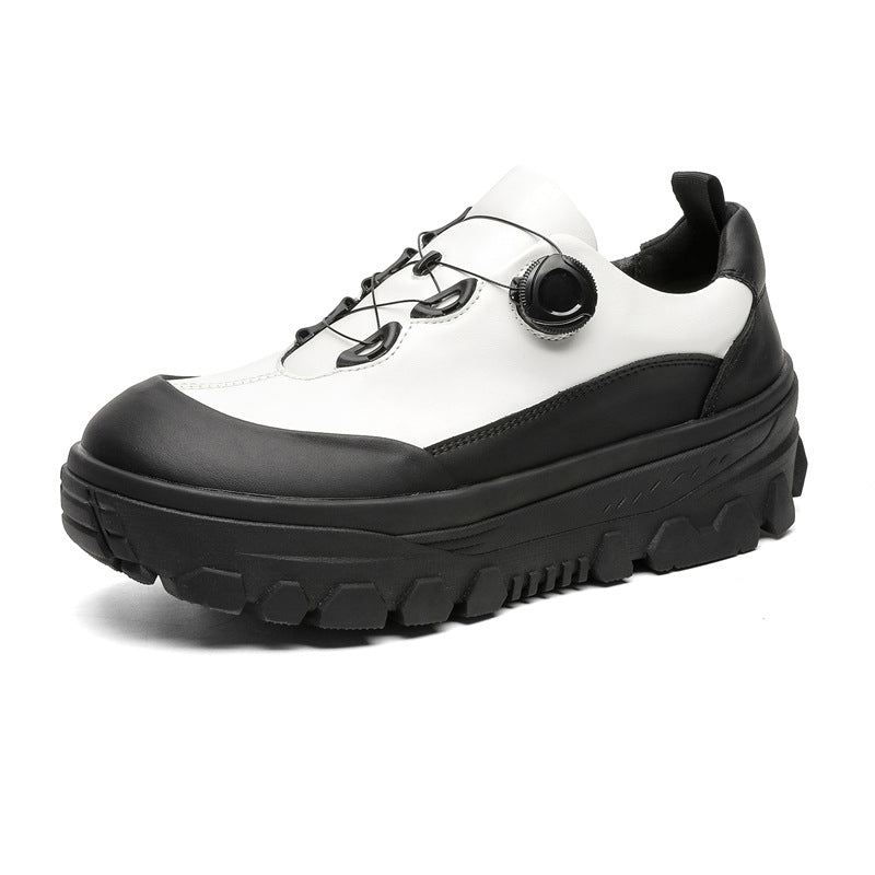 Hiking style platform boots black mountain sneakers grunge retro skiing fashion catwalk shoes