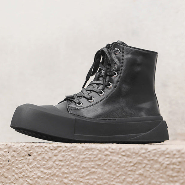 Chunky platform high tops black white raver sneakers grunge shoes skater trainers 00s style