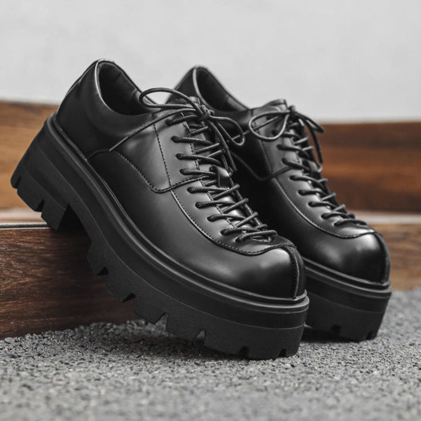 Chunky sole retro sneakers black 90s style grunge platform trainers old school rave shoes