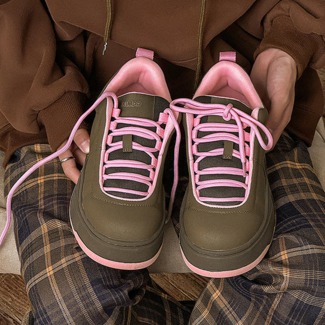 Chunky platform high tops orange brown raver sneakers grunge shoes skater trainers 90s style