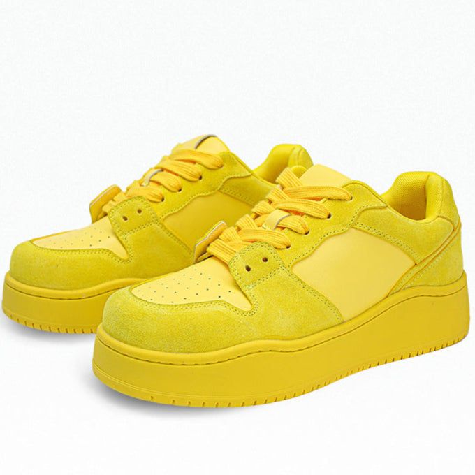 Chunky platform high tops black rave sneakers pink laces grunge shoes hip-hop trainers 00s style