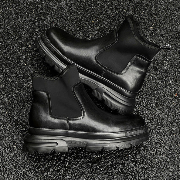 Platform utility boots black tractor catwalk style shoes big sole grunge trainers 90s style