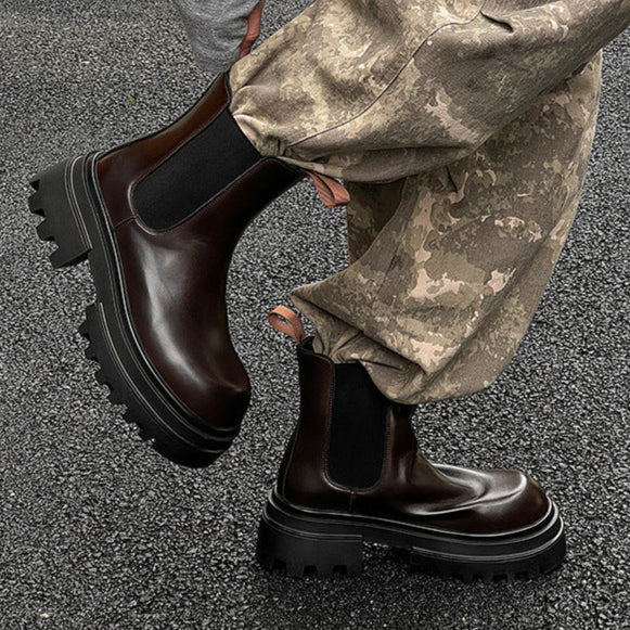 Extreme platform utility boots black tractor hunter style shoes big sole grunge trainers 90s style