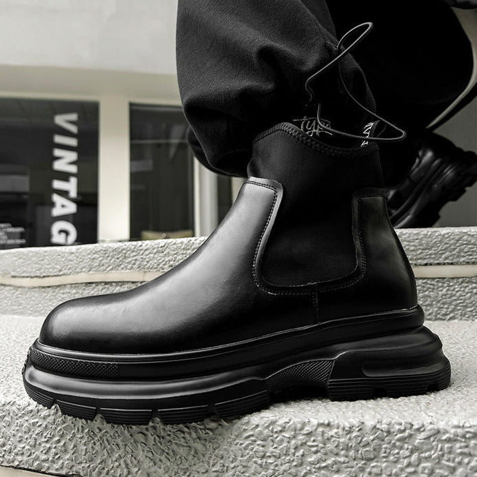 Platform utility boots black tractor catwalk style shoes big sole grunge trainers 90s style