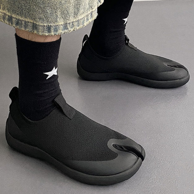 Tabi running shoes black casual style split toe loafers summer outdoor mules