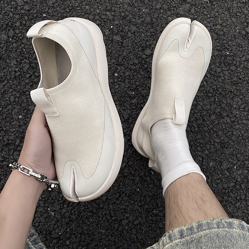 Tabi running shoes black casual style split toe loafers summer outdoor mules