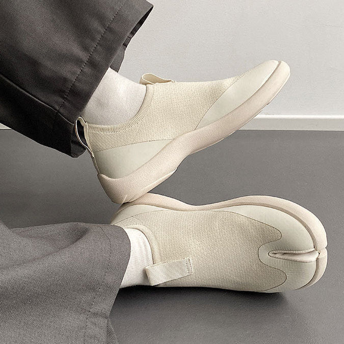 Tabi running shoes black casual style split toe loafers summer outdoor mules