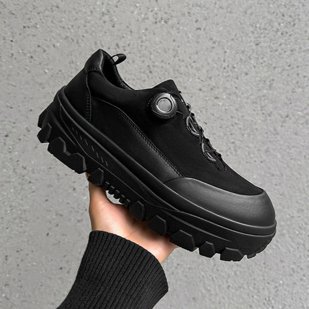 Hiking style platform boots black mountain sneakers grunge retro skiing fashion catwalk shoes