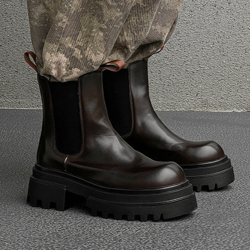 Extreme platform utility boots black tractor hunter style shoes big sole grunge trainers 90s style