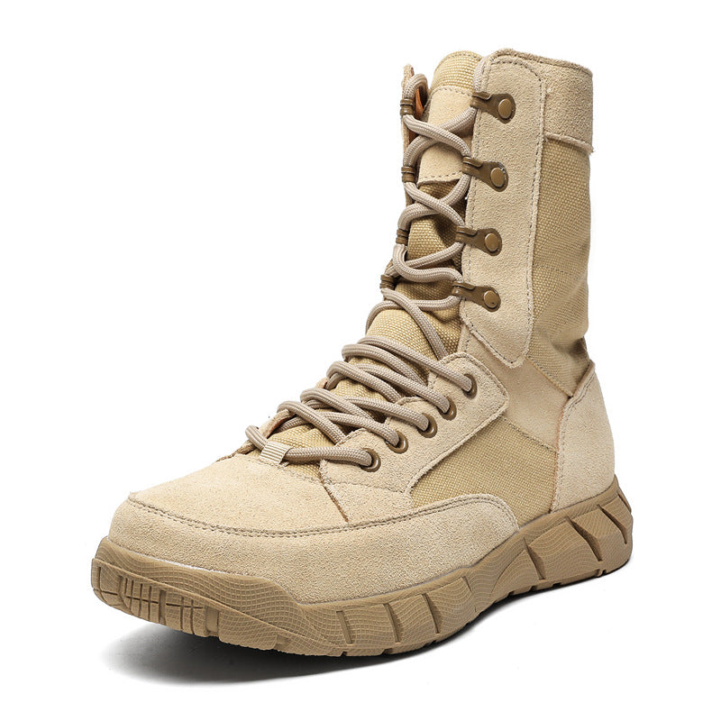 Hiking style boots beige mountain climbing grunge retro skiing shoes
