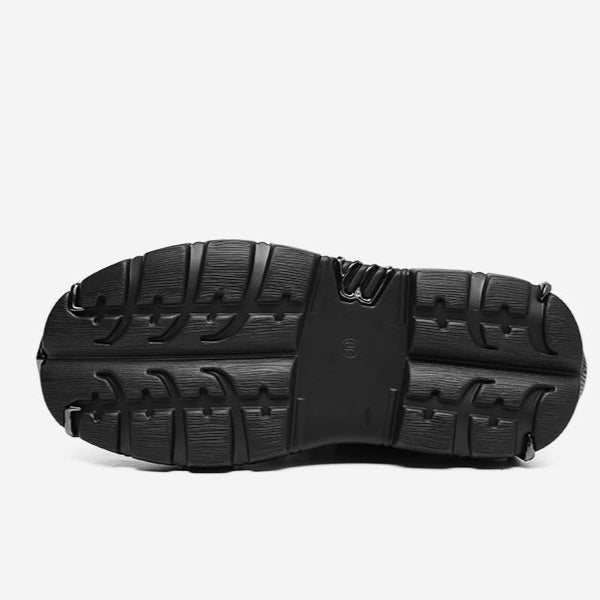 Extreme platform cyberpunk boots black faux leather Gothic style shoes grunge punk rocker trainers 90s style