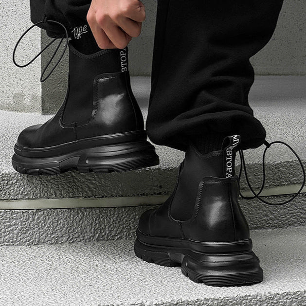 Platform utility boots black tractor catwalk style shoes big sole grunge trainers 90s style