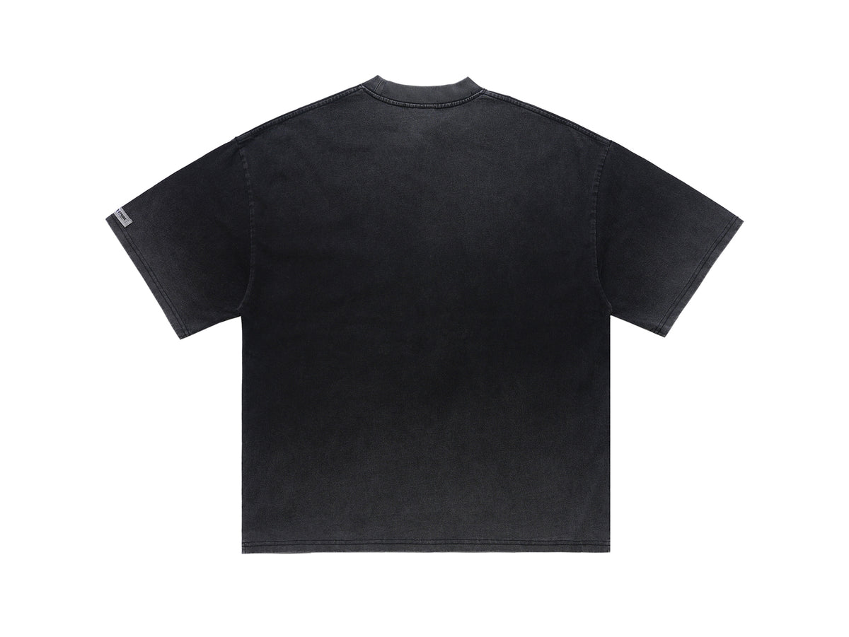 Creepy mask t-shirt scary movie top horror tee retro jumper in grey