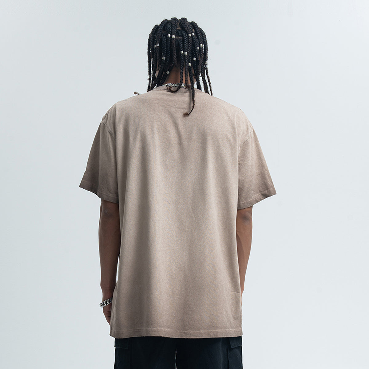 Battlefield slogan t-shirt military top retro game tee in cream