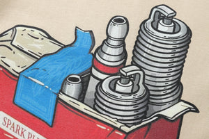 Motorsports t-shirt retro racing tee funny y2k top in cream